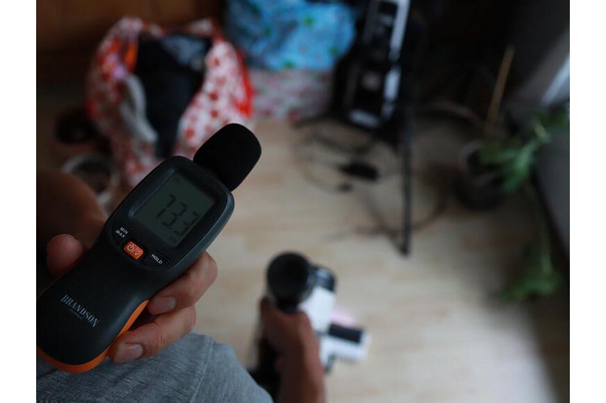 Lautstärketest mit einem geeichten Testgerät